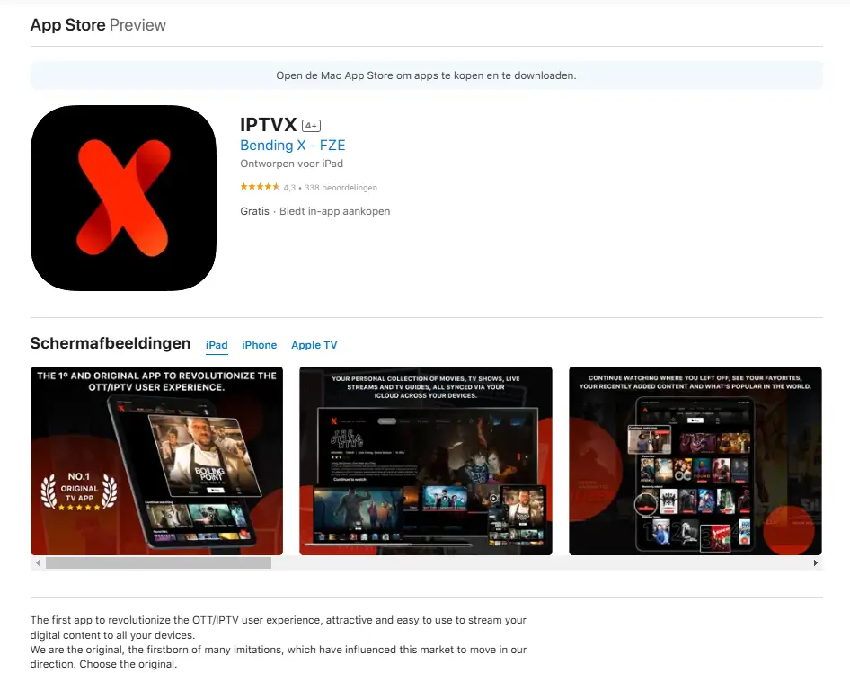 IPTVX,Konfigurera IPTV på iPhone eller iPad